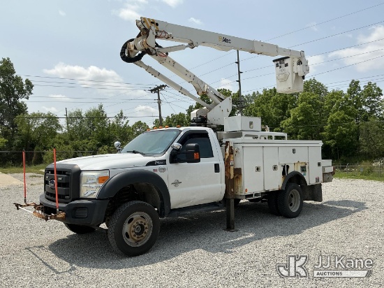 (Fort Wayne, IN) Altec AT40G, Articulating & Telescopic Bucket Truck mounted behind cab on 2016 Ford