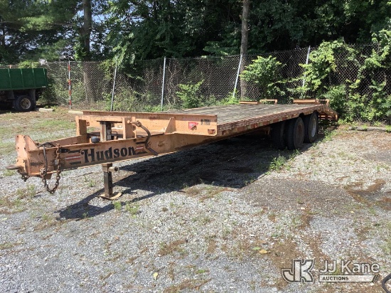 (Frederick, MD) 1999 Hudson HTD18D T/A Tagalong Flatbed Trailer Rust, Deck Worn