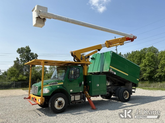 (Fort Wayne, IN) Altec LR7-58, Over-Center Bucket Truck mounted behind cab on 2018 Freightliner M2 C