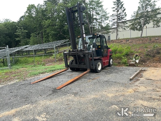 (Ludlow, MA) 2016 Clark C75I Solid Tired Forklift, (LPG Tank Not Included) Runs, Moves and Unit Oper