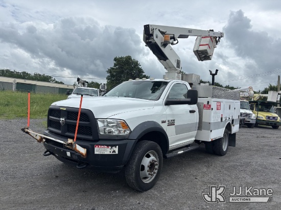 (Plains, PA) Versalift TEL29NES, Articulating & Telescopic Non-Insulated Bucket Truck mounted behind