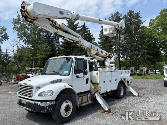 (Victor, NY) Altec AM55E, Over-Center Material Handling Bucket Truck rear mounted on 2018 Freightlin