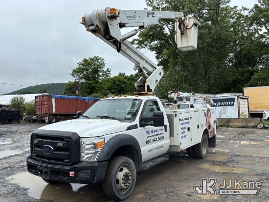 (Catskill, NY) Duralift DTAS-38, Articulating & Telescopic Non-Insulated Bucket Truck mounted behind