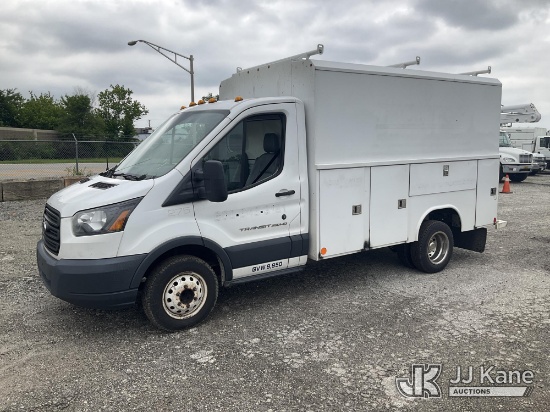 (Plymouth Meeting, PA) 2018 Ford Transit 350 Enclosed Service Van Runs & Moves, Body Damage,Hood Lat