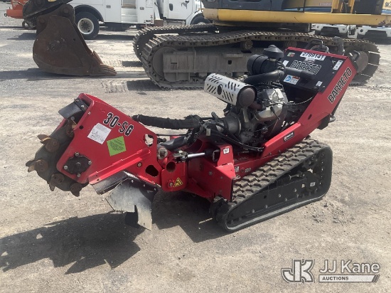 (Rome, NY) 2019 Barreto 30SG Walk-Behind Stump Grinder, sold with support trailer 1519783 Runs & Mov