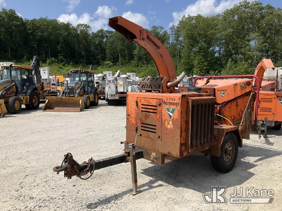 (Shrewsbury, MA) 2015 Vermeer BC1000XL Chipper (12in Drum) Not Running, No Crank, Seized Ignition, R