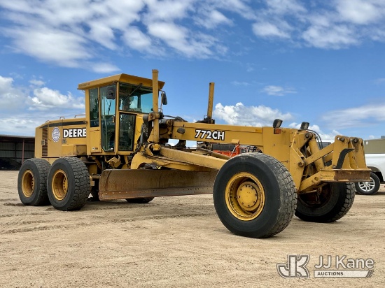 (La Crosse, WI) 1997 John Deere 772CH Motor Grader Runs, Moves & Operates Refer To Video. Rebuilt Tr