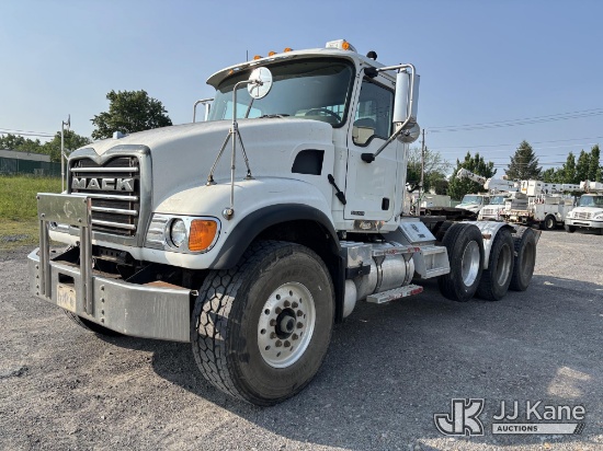 (Plains, PA) 2006 Mack CV713 Granite Tri/Axle Truck Tractor Runs & Moves) (Winch Condition Unknown, 