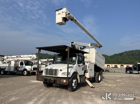 (Smock, PA) Altec LR756, Over-Center Bucket Truck mounted behind cab on 2015 Freightliner M2 106 Chi