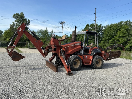 (Fort Wayne, IN) 2004 Ditch Witch RT95 Rubber Tired Trencher Runs, Moves & Operates) (Parking Brake 