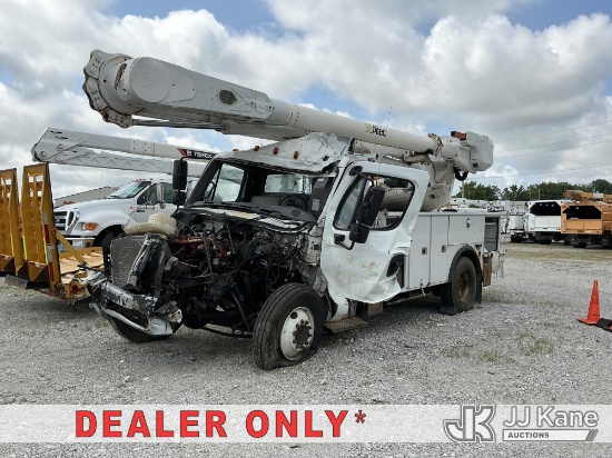 (Fort Wayne, IN) Altec AM55, Over-Center Material Handling Bucket rear mounted on 2016 Freightliner 