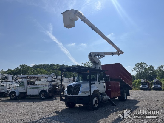 (Smock, PA) Terex XT PRO 60/70, Over-Center Elevator Bucket Truck mounted behind cab on 2017 Interna