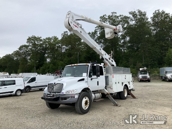 (Shrewsbury, MA) Altec AN50E-OC, Over-Center Material Handling Bucket Truck rear mounted on 2014 Int
