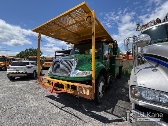 (Plains, PA) Altec LR7-60E70, Over-Center Elevator Bucket Truck mounted behind cab on 2017 Internati