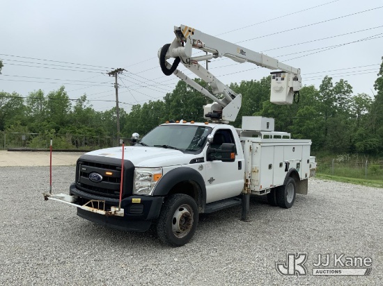 (Fort Wayne, IN) Altec AT40G, Articulating & Telescopic Bucket Truck mounted behind cab on 2016 Ford