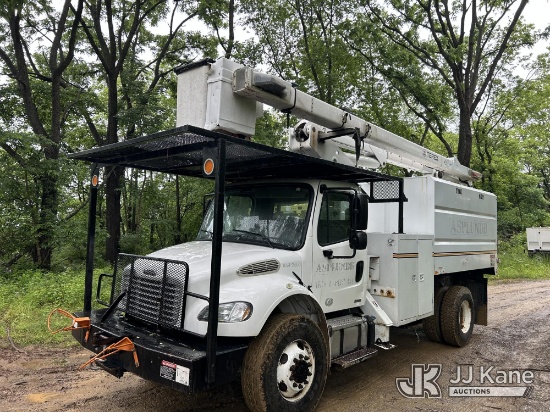 (Hagerstown, MD) Terex/Telelect Hi-Ranger XT-55, Over-Center Bucket Truck mounted behind cab on 2012