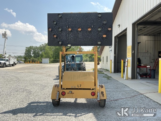 (Fort Wayne, IN) Amida 0DLSE15LA Portable Arrow Board, trailer mtd. No Title) (Operates) (Some Bulbs