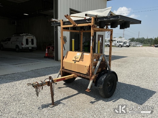 (Fort Wayne, IN) Amida 0DLSE15LA Portable Arrow Board, trailer mtd. No Title) (Operates) (Lift Cord 