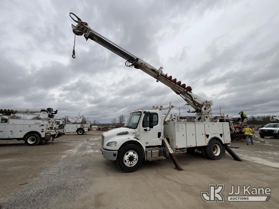 (Pataskala, OH) Terex Commander 4047, Digger Derrick rear mounted on 2016 Freightliner M2 106 Utilit