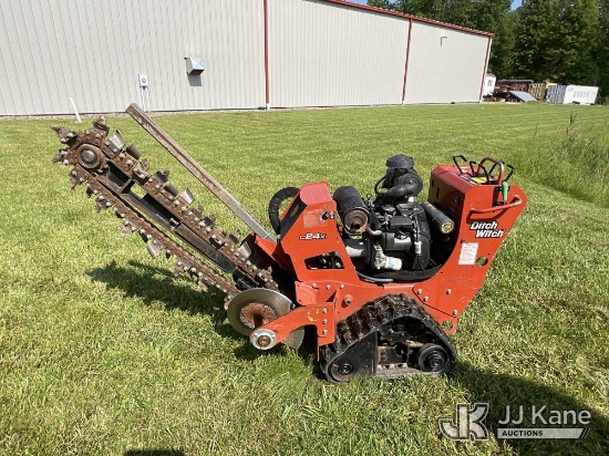 (Girard, OH) 2019 Ditch Witch C24X Walk-Behind Crawler Trencher Runs & Operates per video