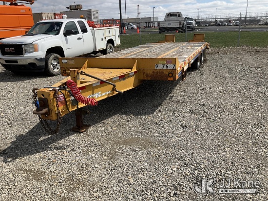 (Louisville, OH) 2016 Eager Beaver 10HA T/A Tagalong Equipment Trailer Air Brake Issue, Tires locked