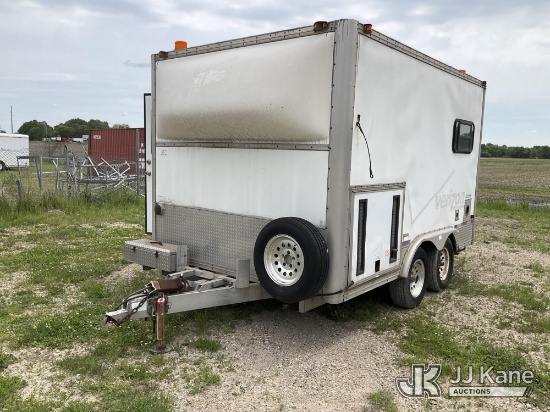 (Charlotte, MI) 2007 Techline Engineering Office Trailer Trailer Tongue Broken, Interior Damage, Wat