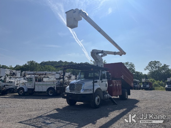 (Smock, PA) Terex XT PRO 60/70, Over-Center Elevator Bucket Truck mounted behind cab on 2017 Interna