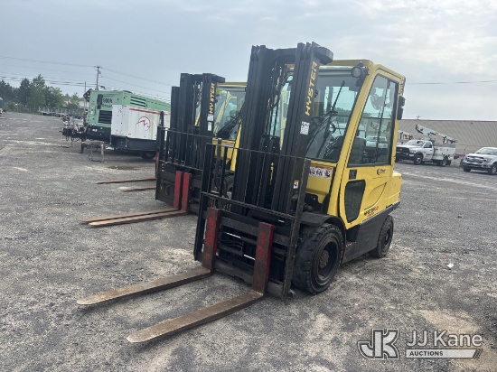 (Rome, NY) 2006 Hyster H60FT Solid Tired Forklift LPG Tank Not Included, Runs, Moves & Operates