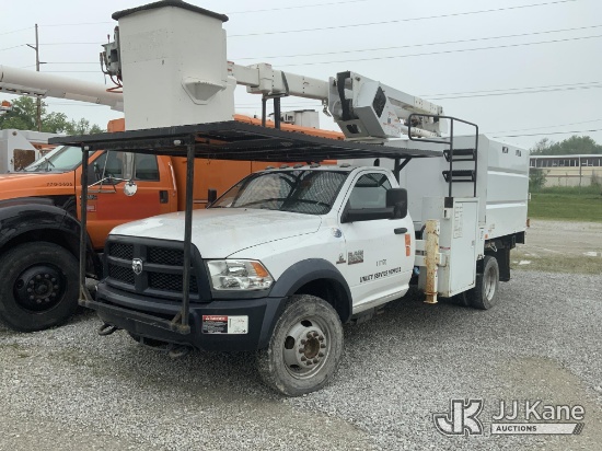 (Fort Wayne, IN) HiRanger LT40, Articulating & Telescopic Bucket Truck mounted behind cab on 2017 RA
