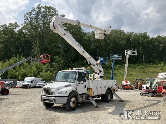 (Shrewsbury, MA) Altec AM55E-OC, Material Handling Bucket Truck rear mounted on 2017 Freightliner M2