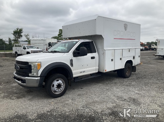 (Plymouth Meeting, PA) 2017 Ford F450 Enclosed Service Truck Seller States; Engine Issue, Runs & Mov
