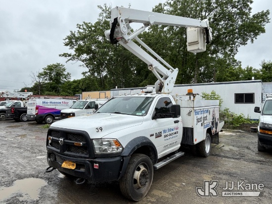 (Catskill, NY) ETI ETC40IH, Articulating & Telescopic Bucket Truck mounted behind cab on 2016 RAM 55