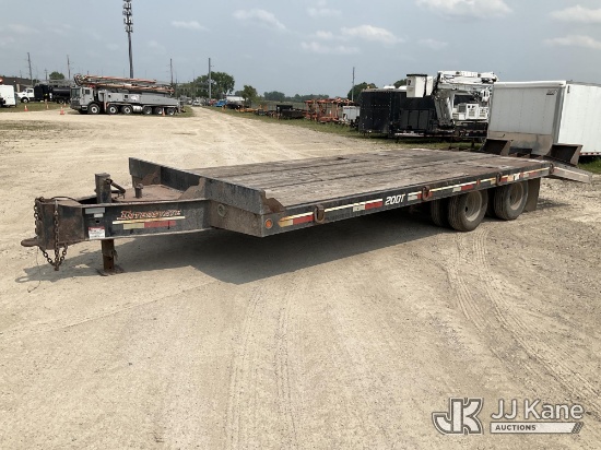 (Charlotte, MI) 2016 Interstate 20DT T/A Tagalong Flatbed Trailer Deck Board Damage