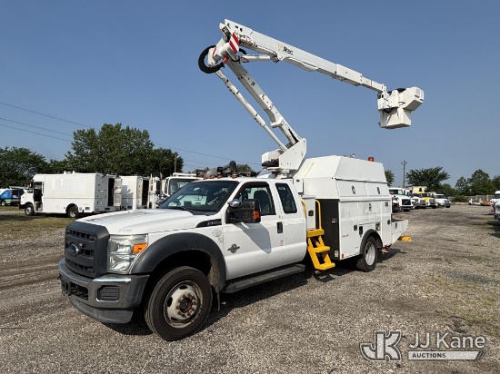(Plymouth Meeting, PA) Altec AT40G, Articulating & Telescopic Bucket Truck mounted behind cab on 201