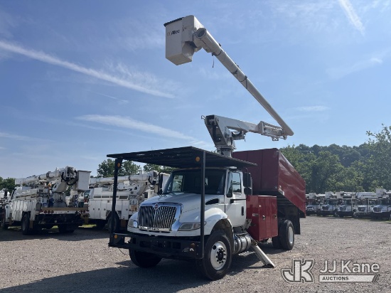 (Smock, PA) Altec LR760-E70, Over-Center Elevator Bucket Truck mounted behind cab on 2017 Internatio