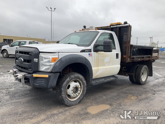 (Rome, NY) 2012 Ford F450 4x4 Flatbed Truck Runs & Moves, Body & Rust Damage
