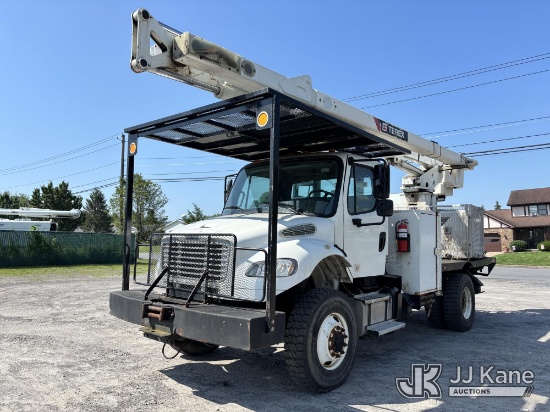 (Plains, PA) Terex XT70RM, Over-Center Elevator Bucket Truck rear mounted on 2015 Freightliner M2106