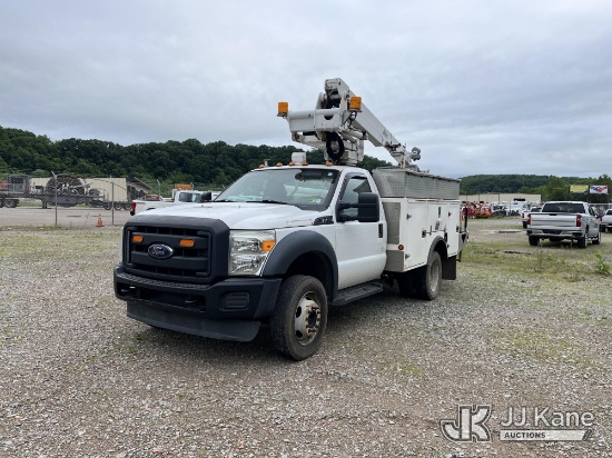 (Smock, PA) Altec AT235-P, Articulating & Telescopic Non-Insulated Bucket Truck mounted behind cab o