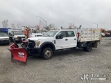 (Plymouth Meeting, PA) 2017 Ford F550 4x4 Crew-Cab Flatbed Truck Runs & Moves, Body & Rust Damage, P
