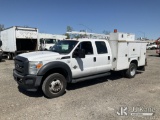 (Plymouth Meeting, PA) 2015 Ford F550 4x4 Crew-Cab Service Truck Runs & Moves, Body & Rust Damage