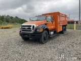 (Louisville, OH) 2015 Ford F750 Chipper Dump Truck Not Running, Condition Unknown, Upper Operation U