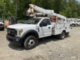 (Shrewsbury, MA) Altec AT40G, Articulating & Telescopic Bucket Truck mounted behind cab on 2017 Ford