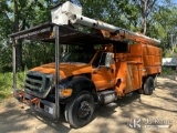 (Hagerstown, MD) Altec LR760E70, Over-Center Elevator Bucket Truck mounted behind cab on 2013 Ford F