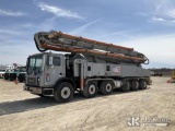 (Charlotte, MI) Schwing S 52 SX, Concrete Pump mounted on 2007 Mack MR688S Concrete Pumper Truck Run