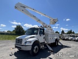 (Plains, PA) Altec AA55-MH, Articulating Non-Over Center Bucket Truck rear mounted on 2016 Freightli