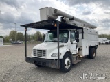 (Louisville, OH) Altec LRV55, Over-Center Bucket Truck mounted behind cab on 2011 Freightliner M2106