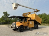 (Fort Wayne, IN) Terex/Telelect Hi-Ranger XT-55, Over-Center Bucket Truck mounted behind cab on 2011