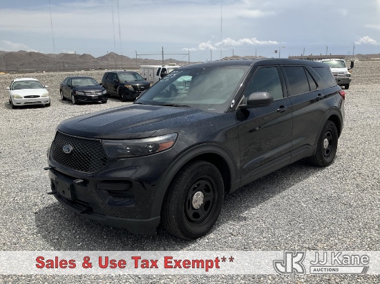 (Las Vegas, NV) 2021 Ford Explorer AWD Police Interceptor 4-Door Sport Utility Vehicle Runs & Moves)
