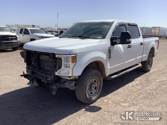 (Phoenix, AZ) 2022 Ford F250 4x4 Crew-Cab Pickup Truck Runs & Moves) (Front & Rear Bumpers In Bed