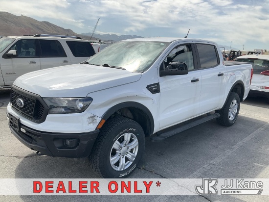 (Birmingham, AL) 2022 Ford Ranger 4x4 Crew-Cab Pickup Truck Wrecked, Deployed Airbags, Runs & Moves